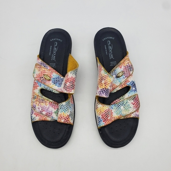 Flexus by Spring Step Shoes Women 8 EU 39 Kina Slide Sandal Multi Color - Picture 6 of 9